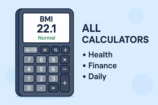 Collection of online calculators for health, daily use and quick math at Cloud2Convert