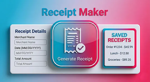Receipt Maker Tool